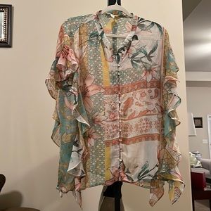 Multi Color Sheer Top